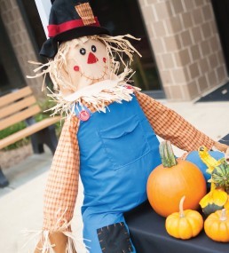 A scarecrow at Harvest Happenings