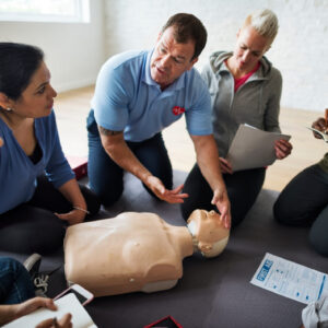 CPR first aid training class