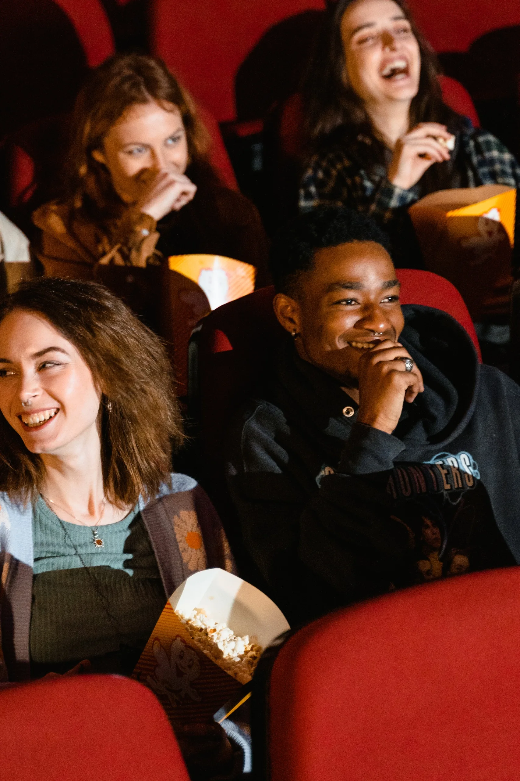 kids laughing at movies