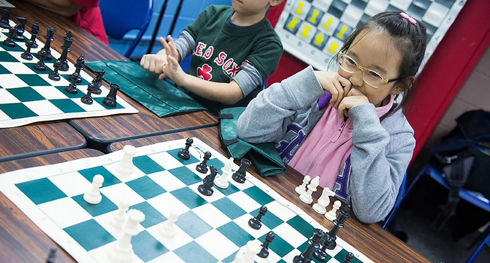 Inside the Girls Club Room at the K-12 Chess Champs