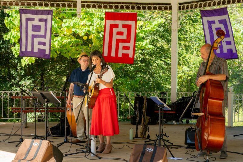A band performing at McLean Artfest
