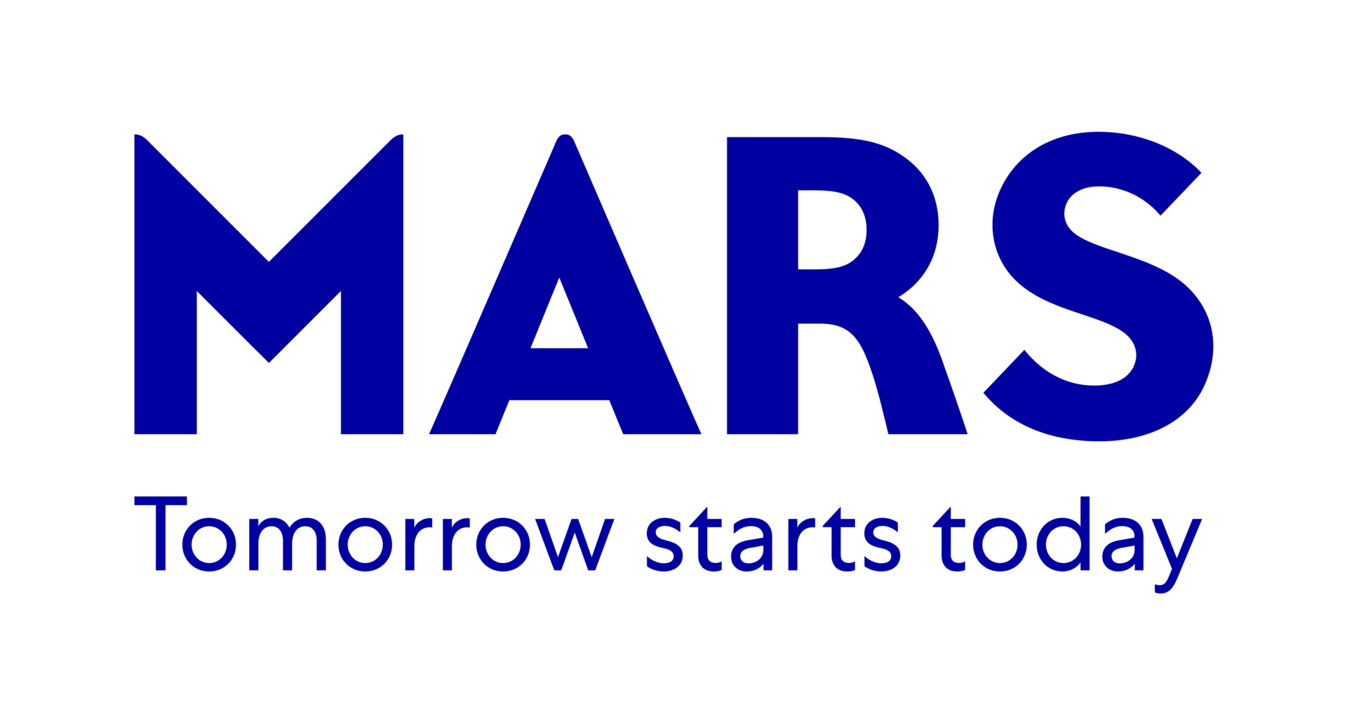 Mars Logo Tagline lockup ENG RGB Blue